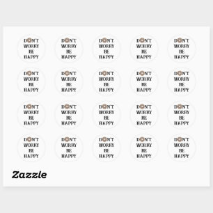 Autocollant de typographie Ne vous inquiétez pas,