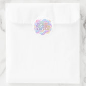 Autocollant de typographie pastel d'affirmation ne (Sac)
