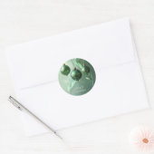 Autocollant de vacances Boule de Noël verte (Enveloppe)