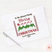 Autocollant de vacances de Noël joyeux (Enveloppe)