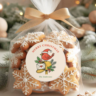 Autocollant de vacances de Noël pour boîte aux let