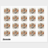 Autocollant de vacances de table de Thanksgiving v (Feuille)