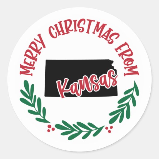 Autocollant de vacances du Kansas (Devant)
