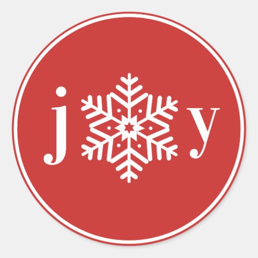 Autocollant de vacances Joie festive (Devant)