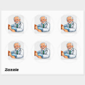 Autocollant de vaccin de docteur chibi (Feuille)