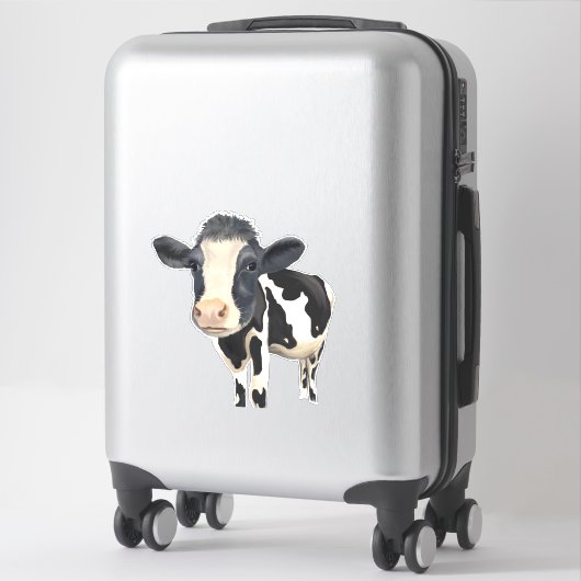 Autocollant de vache (Sur valise)