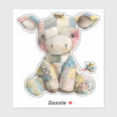 Autocollant de vache à écoutille (Feuille)