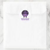 Autocollant de vache violette (Sac)
