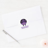 Autocollant de vache violette (Enveloppe)