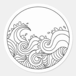 Autocollant de vague