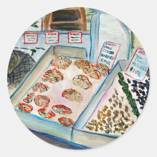 Autocollant de vente de fruits de mer (Pike Place  (Devant)
