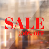 Autocollant de vente de vitrine de magasin moderne (Feuille 2)