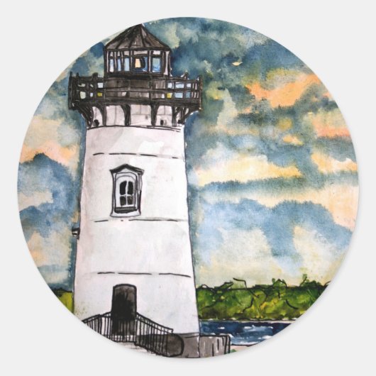 Autocollant de vignoble Edgartown Lighthouse Marth (Devant)