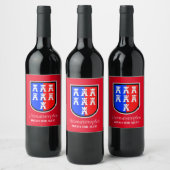 Autocollant de vin des Saxons de Transylvanie (Bouteilles)
