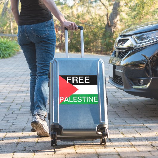 Autocollant de vinyle de Palestine libre (Valise Insitu)