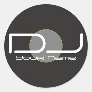 Autocollant de vinyle du DJ