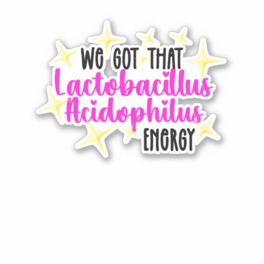 Autocollant de vinyle sur mesure Scoby-Bacteria (Devant)