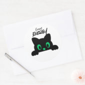Autocollant de visage d'animal Kawaii minimal mign (Enveloppe)