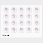 Autocollant de visage floral (Feuille)