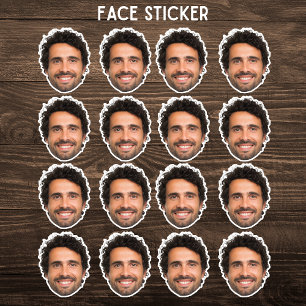 Autocollant de visage personnalisé – Autocollant d