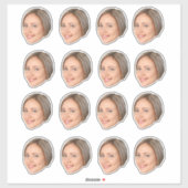 Autocollant de visage personnalisé, Autocollants p (Feuille)