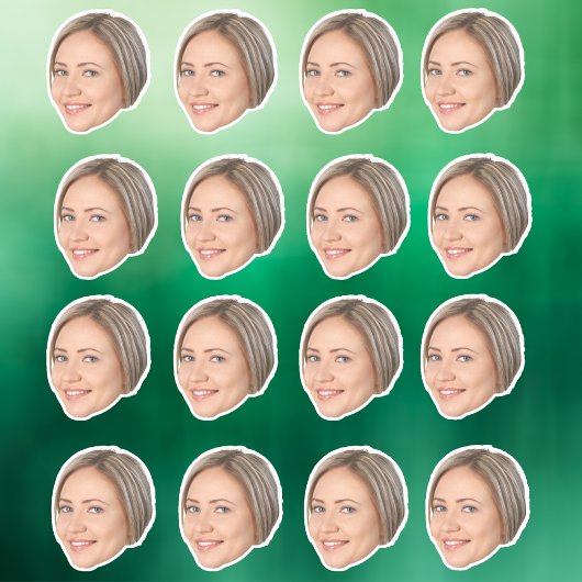 Autocollant de visage personnalisé, Autocollants p