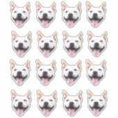 Autocollant de visage personnalisé, visage de chie (Devant)