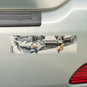 Autocollant De Voiture 夜の雪景色, 広重 Night Snow Scene, Hiroshige (En voiture)