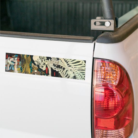 Autocollant De Voiture 相馬の古内裏, 国芳 Skeleton Manipulated by Witch, Kuniyosh (Sur camion)
