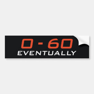 Autocollant De Voiture 0-60 par la suite