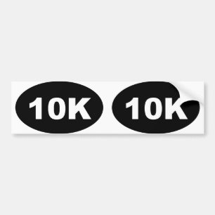 Autocollant De Voiture 10 000 ovale