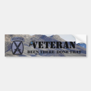 Autocollant De Voiture 10e division de montagne vétérinaires patch bumper