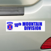 Autocollant De Voiture 10ème Division de montagne (En voiture)