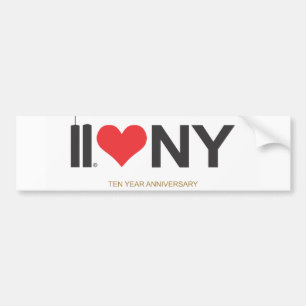 Autocollant De Voiture 11 septembre anniversaire de l'amour NY de Tours