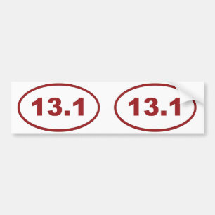 Autocollant De Voiture 13,1 marron rouge