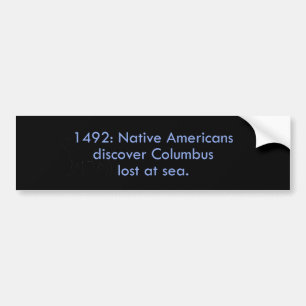 Autocollant De Voiture 1492 Natifs américains