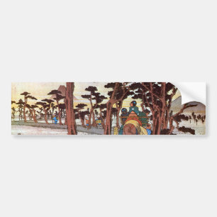 Autocollant De Voiture 15. 吉 原 宿, 重 Yoshiwara-juku, Hiroshige, Ukiyo-e, 広