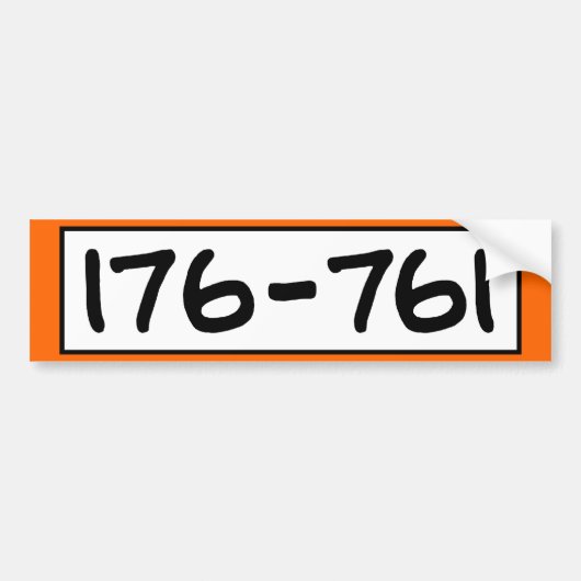 AUTOCOLLANT DE VOITURE 176-761 (Devant)