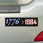 Autocollant De Voiture 1776 est plus grand que 1984 (En voiture)