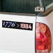 Autocollant De Voiture 1776 est plus grand que 1984 (Sur camion)