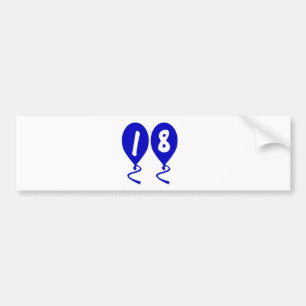 Autocollant De Voiture 18 Ballons d'anniversaire