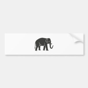 Autocollant De Voiture 18ème (Indien) - éléphant de Division