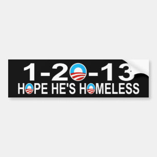 Autocollant De Voiture 1-20-13 anti Obama