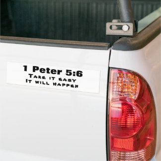 Autocollant De Voiture 1 Pierre 5:6 Soyez humbles Cela arrivera