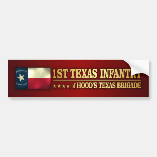 Autocollant De Voiture 1ère infanterie du Texas (BA2)