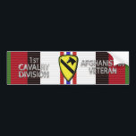 Autocollant De Voiture 1st Cavalry Division Afghanistan Veteran<br><div class="desc">Display your pride in our Army's famed 1st Cavalry Division – America’s First Team! This newly designed beautiful Custom Designed Bumper Sticker makes a wonderful gift to any who are serving or have served in this unique Division! The 1st Cavalry Division is part of our Rapid Deployment Forces and is...</div>