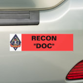 Autocollant De Voiture 1st_recon-bn_insig, RECONDITIONNÉ "DOC. " (En voiture)