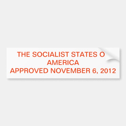 AUTOCOLLANT DE VOITURE 2012 RÉSULTATS ÉLECTORAUX COMME CONSERVATEURS LE (Devant)