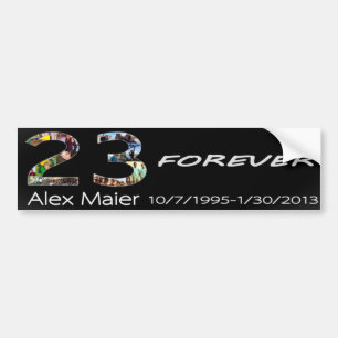 Autocollant De Voiture 23 pour toujours Alex Maier