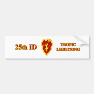 Autocollant De Voiture 25ème Foudre de tropique d'identification